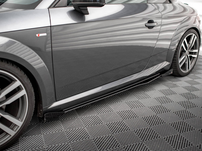 Maxton Design Street PRO Side Skirts Diffusers + Flaps Audi TTS / S-Line (8S)