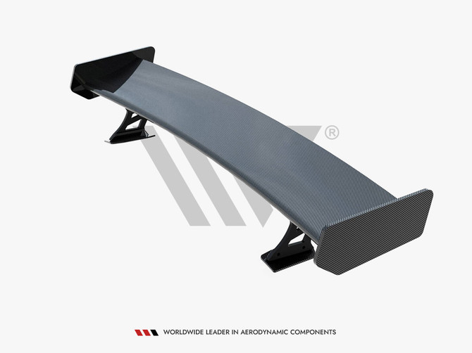 Maxton Design Carbon Spoiler With External Brackets Uprights + LED Audi A5 Coupe 8T
