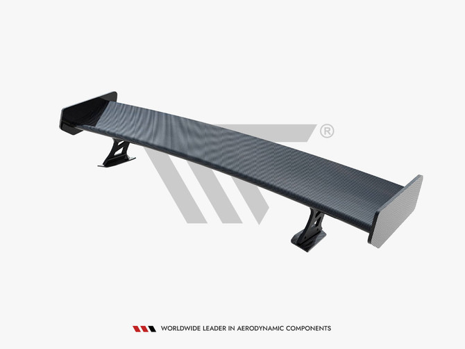 Maxton Design Carbon Spoiler With External Brackets Uprights + LED Audi A5 Coupe 8T