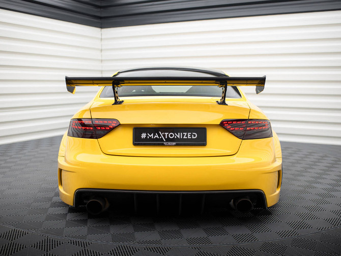 Maxton Design Carbon Spoiler With Internal Brackets Uprights Audi A5 Coupe 8T