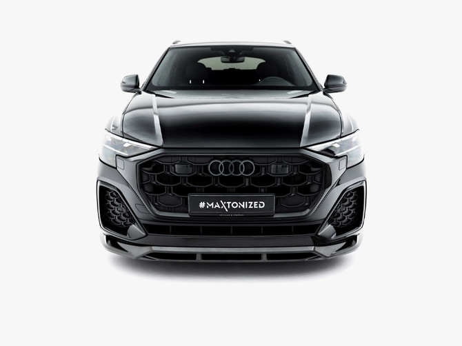 Maxton Design Prepreg Carbon Fiber Front Splitter Audi SQ8 / Q8 S-Line Mk1 Facelift