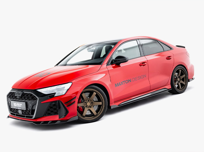 Maxton Design Prepreg Carbon Fiber Side Skirts V.1 Audi RS3 Sedan / Sportback 8Y / 8Y Facelift
