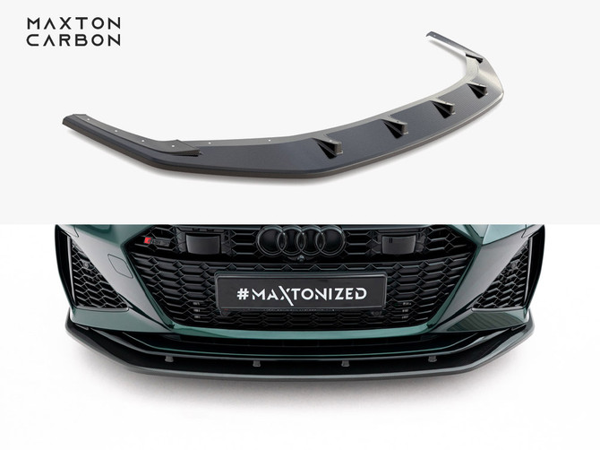 Maxton Design Prepreg Carbon Fiber Front Splitter Audi RS7 C8