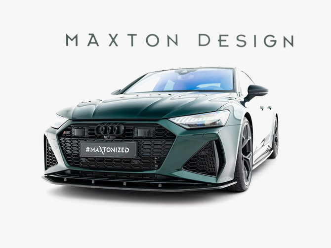 Maxton Design Prepreg Carbon Fiber Front Splitter Audi RS7 C8
