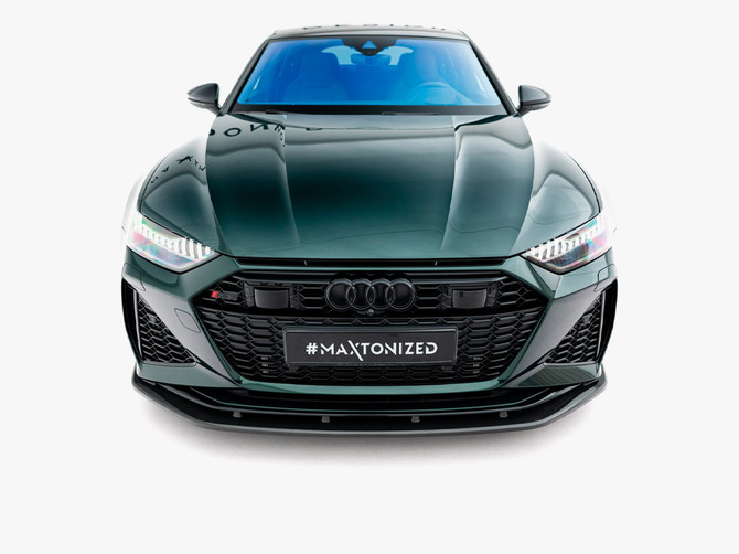 Maxton Design Prepreg Carbon Fiber Front Splitter Audi RS7 C8