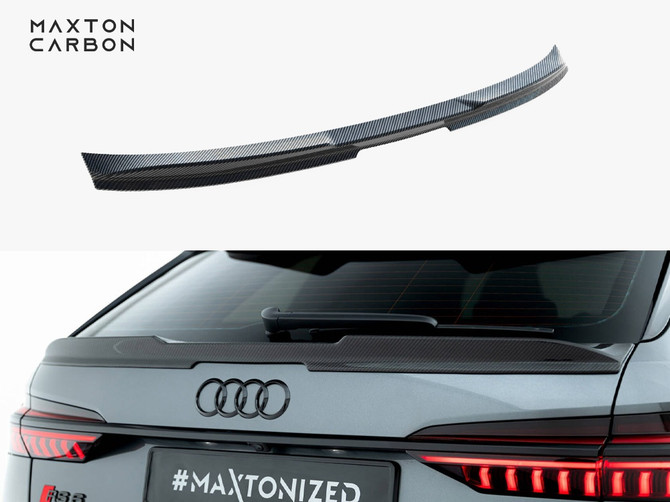 Maxton Design Prepreg Carbon Fiber Tailgate Spoiler (Lower) Audi RS6 C8 / C8 Facelift