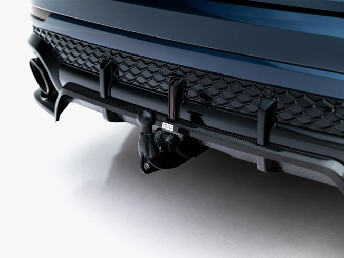 Maxton Design Prepreg Carbon Fiber Rear Splitter (Vertical Bars) Audi RSQ8 Mk1 Facelift