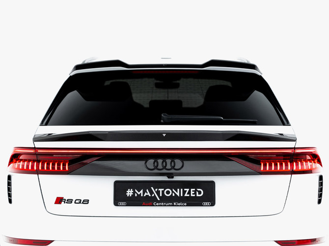 Maxton Design Carbon Fiber Tailgate Spoiler (Lower) Audi RSQ8 / SQ8 / Q8 S-Line / Q8 Mk1