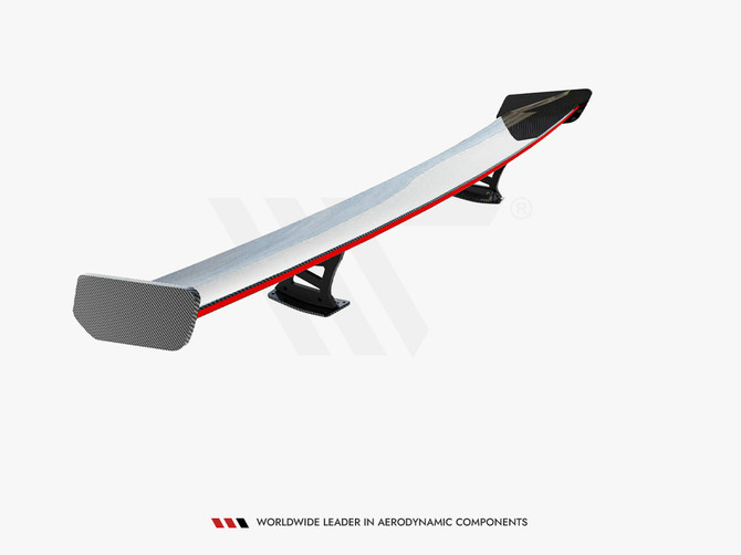 Maxton Design Carbon Spoiler With Internal Brackets Uprights + LED Audi A3 / A3 S-Line / S3 / RS3 Sedan 8V / 8V Facelift