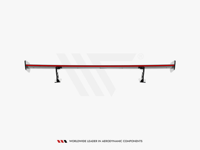 Maxton Design Carbon Spoiler With External Brackets Uprights V.2 + LED Audi A5 / A5 S-Line / S5 / RS5 Coupe F5 / F5 Facelift