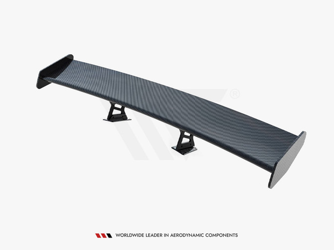 Maxton Design Carbon Spoiler With Internal Brackets Uprights V.1 + LED Porsche 718 Cayman GTS 982c