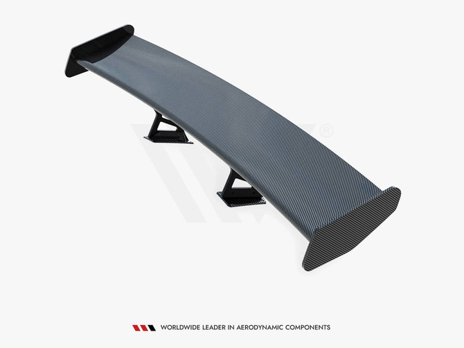 Maxton Design Carbon Spoiler With Internal Brackets Uprights V.1 + LED Porsche 718 Cayman GTS 982c