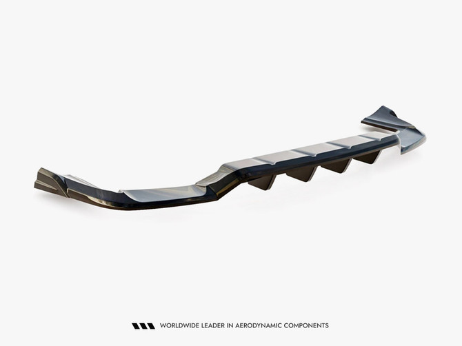 Maxton Design Rear Splitter (Vertical Bars) Porsche Cayenne Coupe / SUV Mk3