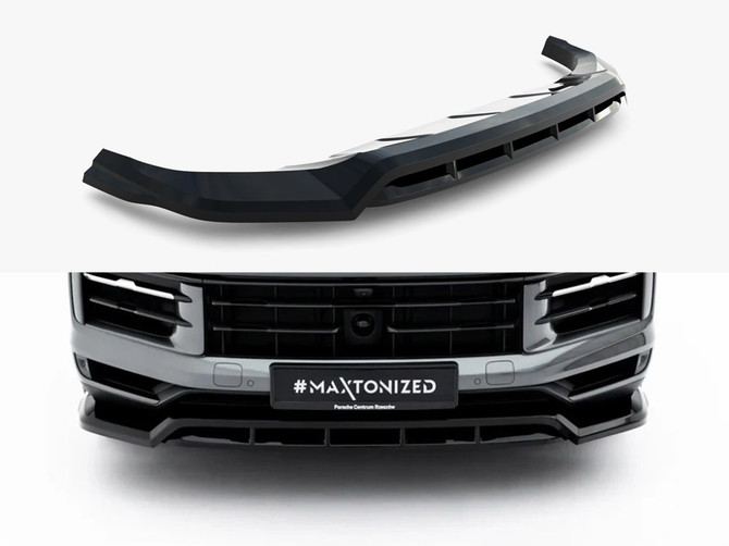 Maxton Design Front Splitter Porsche Cayenne SUV / Coupe Mk3 Facelift