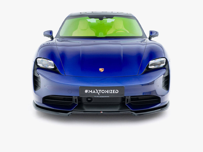 Maxton Design Front Splitter Porsche Taycan Turbo S Mk1