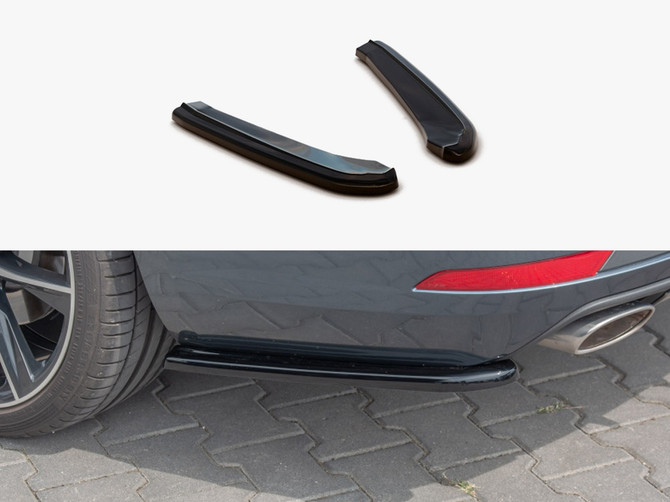 Maxton Design Rear Side Splitters V1 Seat Leon MK 3.5 Cupra ST (2017-) - Carbon Look