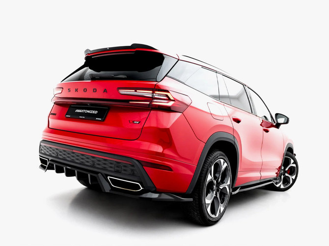 Maxton Design Rear Splitter (Vertical Bars) Skoda Kodiaq RS Mk2