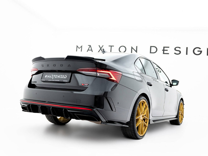 Maxton Design Spoiler CAP 3D Skoda Octavia RS / Sportline / Standard Liftback MK4 / Mk4 Facelift