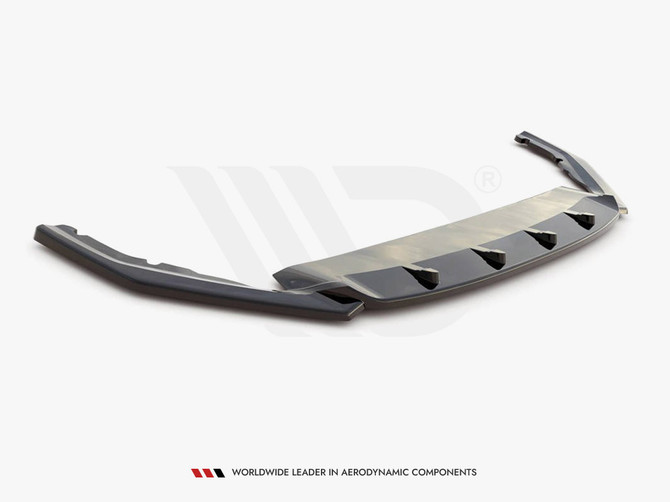 Maxton Design Front Splitter V3 Skoda Octavia RS MK4 (2020-) - Carbon Look