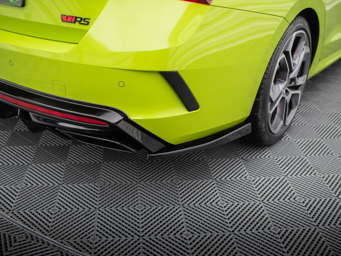 Maxton Design Rear Side Splitters V.4 Skoda Octavia RS Mk4