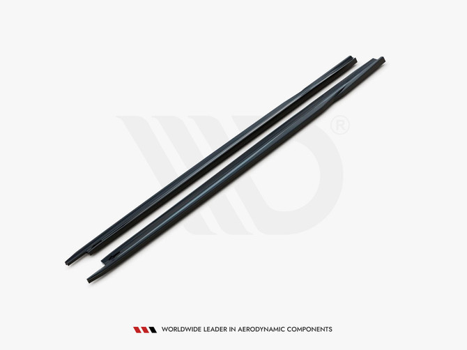 Maxton Design Side Skirts Diffusers V.2 Skoda Octavia Mk4 - Carbon Look