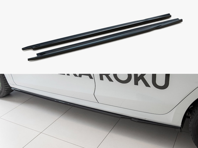 Maxton Design Side Skirts Diffusers V.2 Skoda Octavia Mk4 - Textured