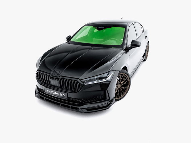 Maxton Design Front Splitter V.2 Skoda Superb Sportline Mk4