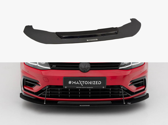 Maxton Design Hybrid Front Racing Splitter VW Golf 7 R / R-Line Facelift