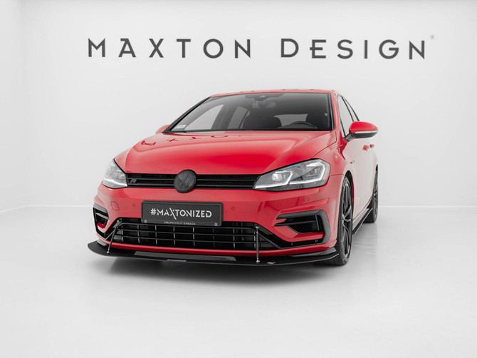 Maxton Design Hybrid Front Racing Splitter VW Golf 7 R / R-Line Facelift
