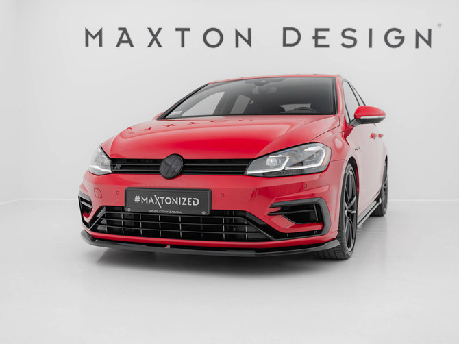 Maxton Design Front Splitter V.6 Volkswagen Golf R / R-Line Mk7 Facelift