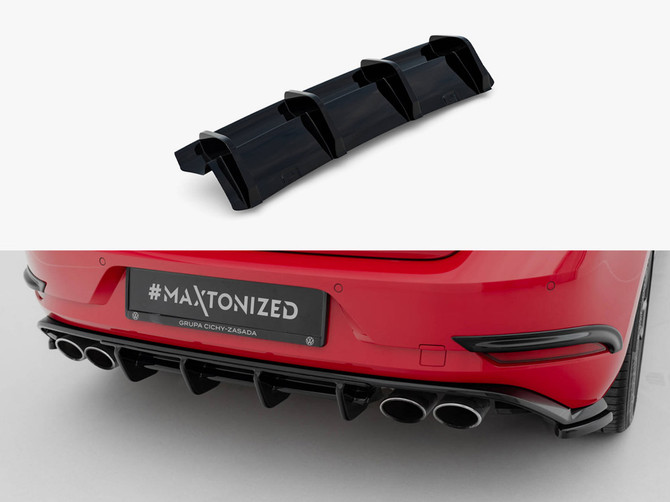 Maxton Design Rear Valance Volkswagen Golf R Hatchback Mk7 Facelift