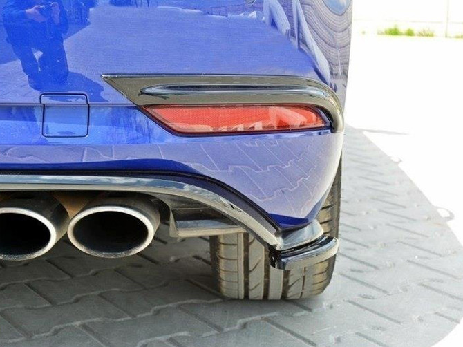 Maxton Design Rear Side Splitters VW Golf 7 R / R-Line Facelift - Carbon Look
