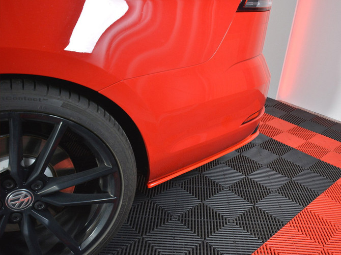 Maxton Design Rear Side Splitters V.2 VW Golf 7 R Variant Facelift - Textured