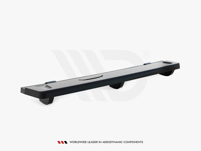 Maxton Design Central Rear Splitter (Vertical Bars) VW Golf R Mk7 - Textured