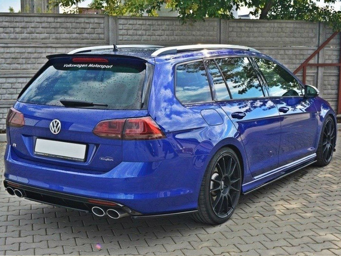 Maxton Design Central Rear Splitter VW Golf R Mk7 Estate - Textured