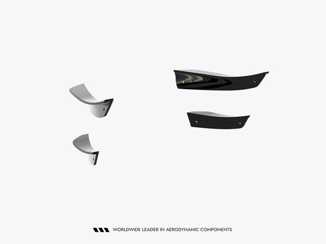 Maxton Design Front Bumper Wings (Canards) Volkswagen Golf R Hatchback / Variant Mk8 Facelift