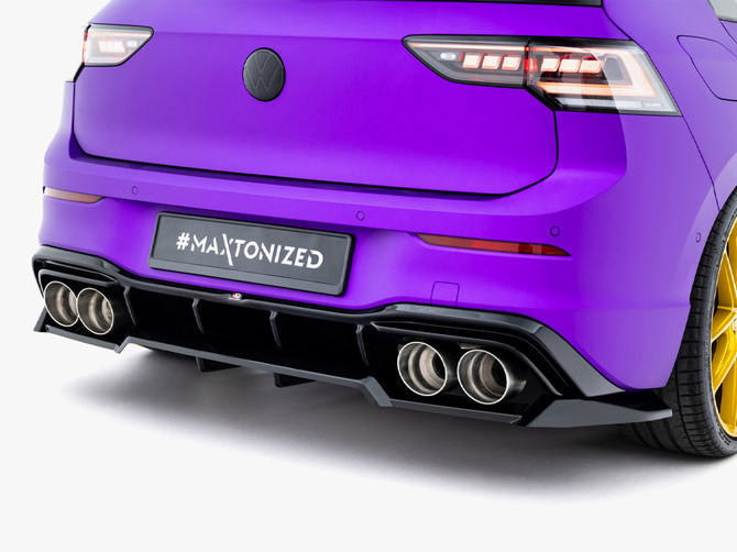 Maxton Design Rear Splitter (Vertical Bars) V.2 Volkswagen Golf R Mk8 / Mk8 Facelift