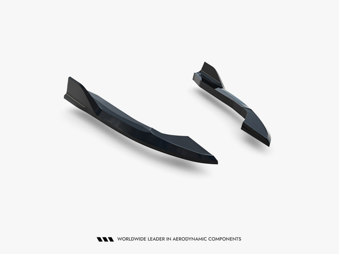 Maxton Design Rear Side Splitters V.1 Volkswagen Golf R Variant Mk8 Facelift