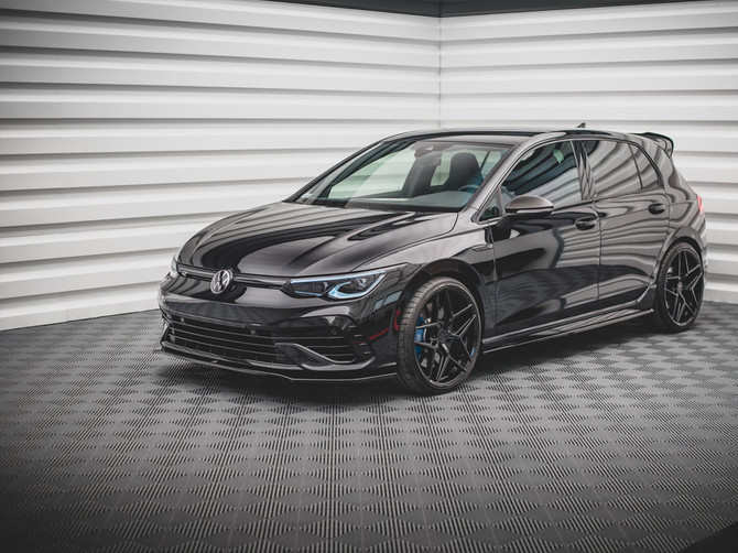 Maxton Design Front Splitter V.3 VW Golf R Mk8 TEXTURED