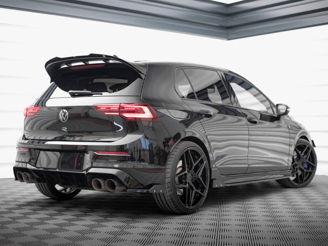 Maxton Design Rear Side Splitters V.5 + Flaps Volkswagen Golf R Mk8