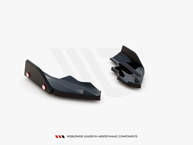 Maxton Design Rear Side Splitters V.6 + Flaps Volkswagen Golf R Mk8