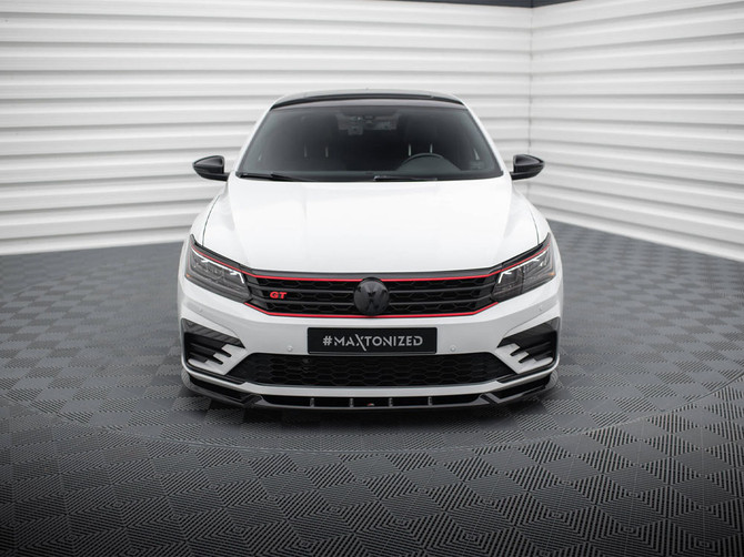Maxton Design Front Splitter V.1 Volkswagen Passat GT B8 Facelift USA