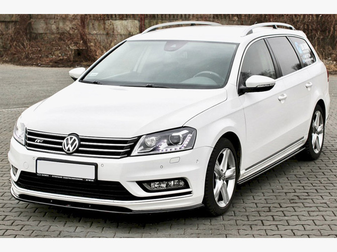 Maxton Design Front Splitter V.1 Volkswagen Passat R-Line B7 - Carbon Look
