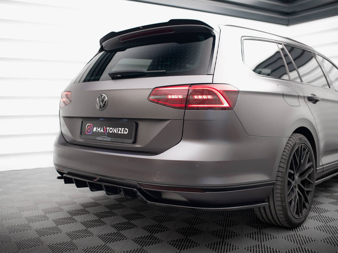 Maxton Design Rear Splitter (Vertical Bars) Volkswagen Passat Sedan / Variant B8