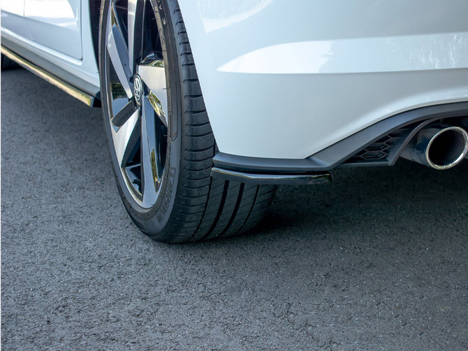 Maxton Design Rear Side Splitters Volkswagen Polo GTI Mk6 - Carbon Look