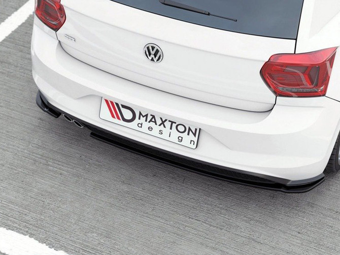 Maxton Design Rear Side Splitters V.2 Volkswagen Polo GTI / R-Line Mk6 - Textured