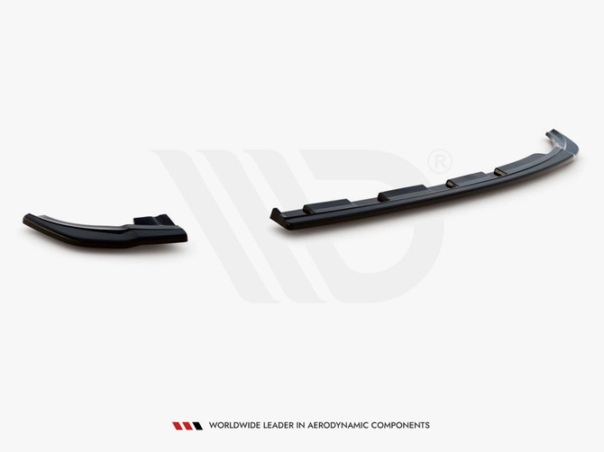 Maxton Design Rear Side Splitters V.2 Volkswagen Polo GTI / R-Line Mk6 - Textured
