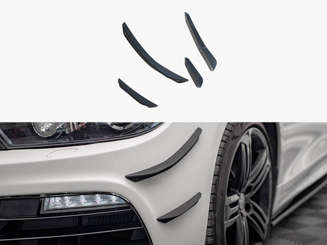 Maxton Design Front Bumper Wings (Canards) - Volkswagen Scirocco R Mk3