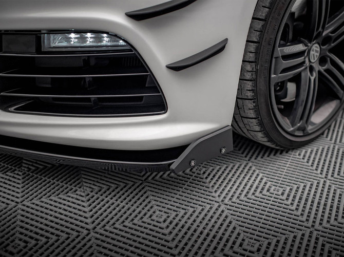 Maxton Design Front Splitter V.3 + Flaps - Volkswagen Scirocco R Mk3