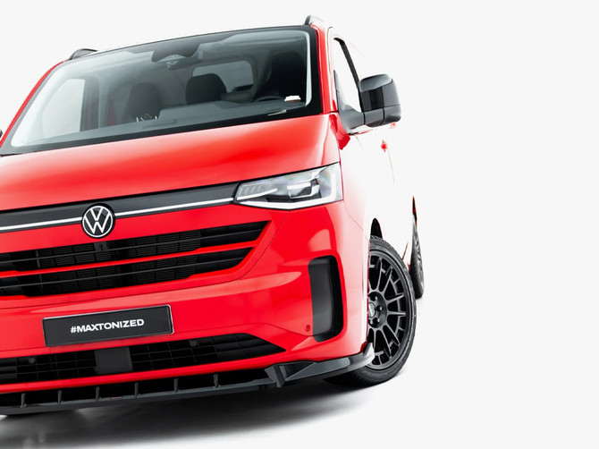 Maxton Design Front Splitter V.1 Volkswagen Transporter T7
